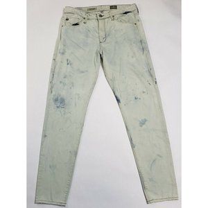 Adriano Goldscmied The Farrah High Rise Skinny Ligh Blue Acid Washed Size 30
